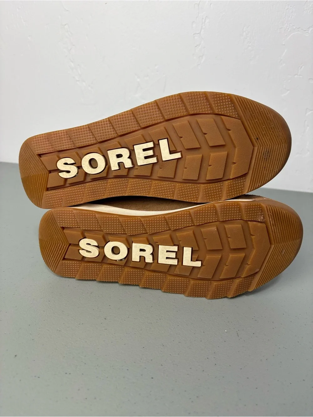Sorel Whitney II Joan Lace Girls Boots Winter Waterproof Size 6 Snow Brown Tan